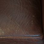 Comfortabele Vintage Schapenleren Clubfauteuil In Engelse Stijl Met Een Mooi Patina thumbnail 14