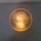 Grote Glazen Vintage Plafondlamp Handgeblazen thumbnail 3