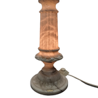Vintage Albast Pilaar Met Lamp thumbnail 4
