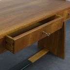 Vintage Bureau Walnoot, 1960s thumbnail 8