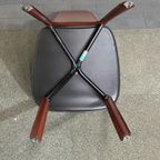 Set Van 8 Tuiglederen Cidue Italia Eetkamerstoelen - Italië Jaren 80 thumbnail 23