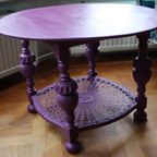 Aubergine Kleurige Tafel, Salontafel, thumbnail 2