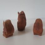 Zwarte Woud Vintage Beeldjes Eekhoorn Zwarte Woud ? Houtsnijwerk Beeldje thumbnail 5