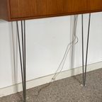 Omnia Teak Bar On Metal Pin Legs thumbnail 4