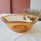 Vintage Okergele Schaal Persglas thumbnail 2