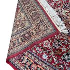 Perzisch Sarough Vloerkleed Donkerrood 155X230Cm - Vintage Tapijt - Rood Beige Blauw - Reliving thumbnail 8