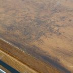 Uniek En Antiek Eikenhouten Art Deco Bureau Uit Begin 20e Eeuw In Amsterdamse School Stijl thumbnail 12