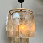 Capiz Hanglamp Kroonluchter Vintage Opaline Parelmoer thumbnail 8