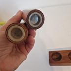 Vintage Zout En Peper Stel Teakhouten Strooiers Jaren 60 thumbnail 5
