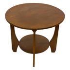 Art Deco Plantentafeltje Bijzettafeltje Eikenhouten Jaren 50 thumbnail 3