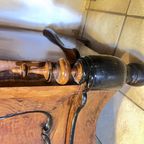 Antieke Mahonie Kast Met Twee Deuren En Lade, Zwarte Details Zgn. Willem 3 Stijl, 113 Cm Breed thumbnail 7
