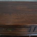 Prachtige Antieke Engelse Double Based Side Table/ Dressoir Van Eikenhout thumbnail 5