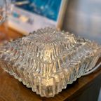 Vintage Plafonniere / Tafellamp Glas 70s thumbnail 5