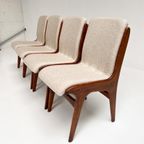 Set Van 4 Opnieuw Gestoffeerde Mahjongg Stoelen, 1950'S thumbnail 13