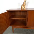 Vintage Teak Fineer Dressoir Met Lades thumbnail 5