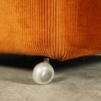 Midcentury Modulaire Zithoek/zitgroep – Velours Oranje – Jaren 70 thumbnail 17