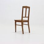 Amsterdam School Oak And Cane Chair 1920S thumbnail 5