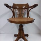 Thonet Stijl Webbing Bureaustoel (Kapiteinsstoel, In Hoogte Verstelbaar)) thumbnail 3