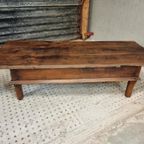 Antieke Spaanse Salontafel Sidetable Kastanjehout 1800 thumbnail 6