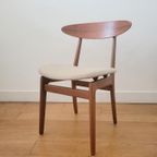 Vintage Deense Eetkamerstoel In Teak 1960 thumbnail 2