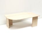 Italiaans Design Vintage Travertine Salontafel Gemaakt In De Jaren '70 thumbnail 2