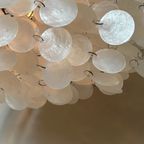 2 Beschikbaar Vintage Schelpen Hanglampen Brons Frame Vintage thumbnail 4
