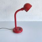 Rode Seventies Bureaulamp Vintage thumbnail 2