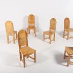 Vintage Swedish Solid Pine Chairs From Sven Larsson Möbelshop thumbnail 3