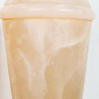 Hollywood Regency Alabaster Lampen Marmer Roze thumbnail 7