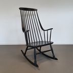 Black Lena Larsson Voor Nesto Rocking Chair 1960s thumbnail 9