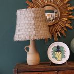 Terracotta Lamp En Originele Wollen Kap thumbnail 2