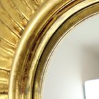 Gouden Sunburst Spiegel Zonnespiegel Hout Convex Heksenspiegel Sixties thumbnail 12