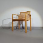 Beech Wood And Webbing Side Chair By Olivo Pietro, Italy, 1970s thumbnail 3