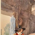 De Gelaarse Kat - Herman Moerkerk (1879-1949) - Watercolour thumbnail 3