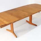Mid Century Deense Ovalen Uitschuifbare Eettafel Van Massief Teakhout Jaren 60 thumbnail 8