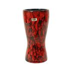 Vintage Rode Scheurich Vaas Fat Lava Glazuur 244-22 thumbnail 3