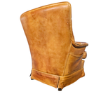 Sheep Leather Club Chair 1970s With Magazine Holder thumbnail 22