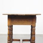 Antieke Zuid Europese Hal Tafel/ Bijzettafel/ Side Table Uit De 16E Eeuw Met Een Geweldig Patina thumbnail 5