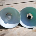 Antieke Groene Hanglampjes Glas thumbnail 5