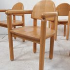 Set Of Six Chairs Solid Beechwood By Rainer Daumiller For Hirtshals, 1970S thumbnail 3