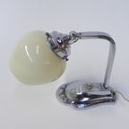 Art Deco Bureaulamp Met Verstelbare Kap thumbnail 3