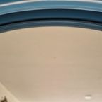 Carrara & Matta Spiegel. Vintage Xl Ronde Spiegel Blauw. thumbnail 11