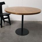 Messing Gepatineerde Tafel Rond Wabi Sabi Gietijzer Voet Pedrali thumbnail 4