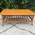 Vintage Rotan Salontafel Bohemian Loungetafel thumbnail 3