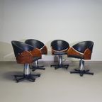 4 X '80S Italian Barber Chair, Height Adjustable thumbnail 11