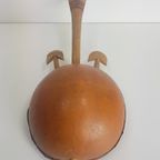 Vintage Afrikaanse Kalbas Gitaar Leer ‘60 Authentiek Afrika thumbnail 7