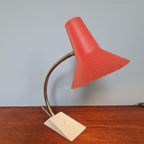 Vintage Gelede Metalen Bureaulamp, Jaren 60 thumbnail 10