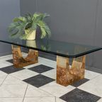 Glass Coffee Table In The Style Of Marie-Claude De Fouguieres 1970S thumbnail 3