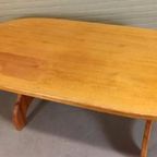 Vintage Grote Massief Grenen Eettafel, Ovaal, 180 X 90 Cm thumbnail 16