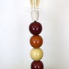 Geweldige Snookerbal Bureaulamp In Porselein In De Stijl Van François Chatain - 1980 thumbnail 6